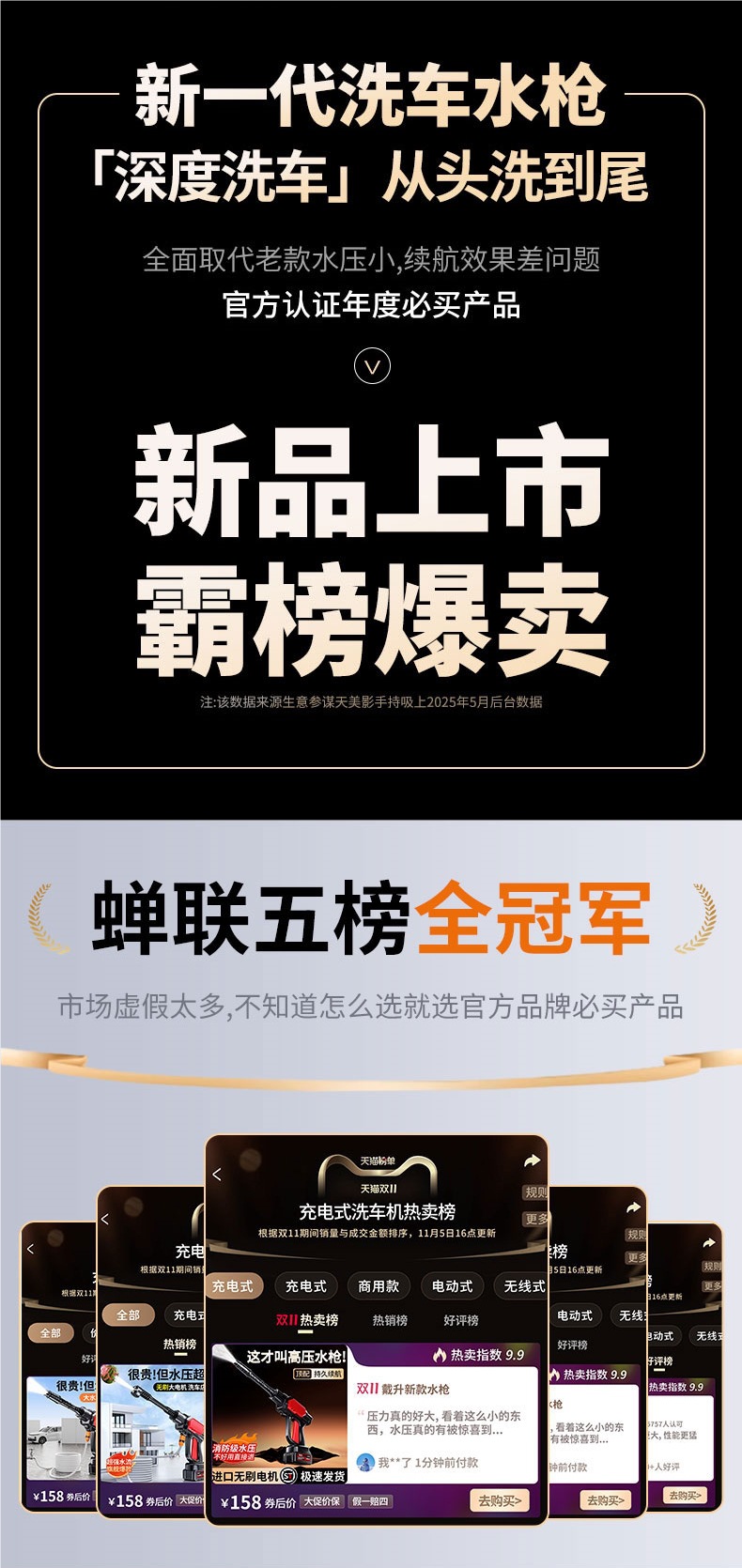 Wireless Lithium Battery Car Washing Machine Household Brushless High-Pressure Water Gun Portable Charging Powerful Floor Scrubber Ultra-High Pressure Cleaning Machine