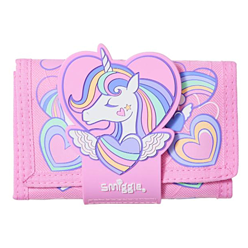 Australia smiggle estudiante titular de la tarjeta de la cartera de los niños plegable macho y hembra bus de dibujos animados titular de la tarjeta de regalo de cumpleaños