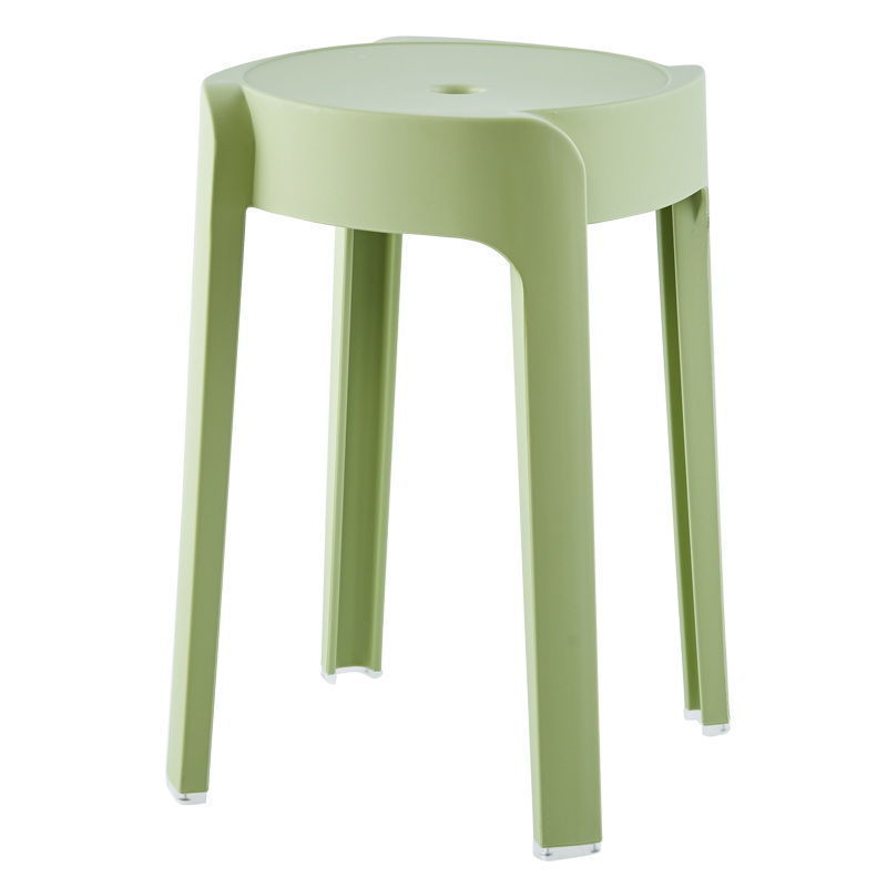 Taburete de plástico casero se puede apilar y engrosar, taburete de ciclón, taburete moderno simple, taburete de mesa de comedor, taburete de ciclón redondo alto