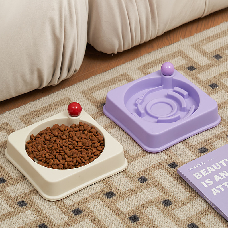 Tazón de comida lenta para perros, tazón de comida lenta para mascotas anti-asfixia, tazón de comida lenta para perros, tazón de comida para gatos anti-derrapadante, tazón de comida para perros, tazón de comida para gatos