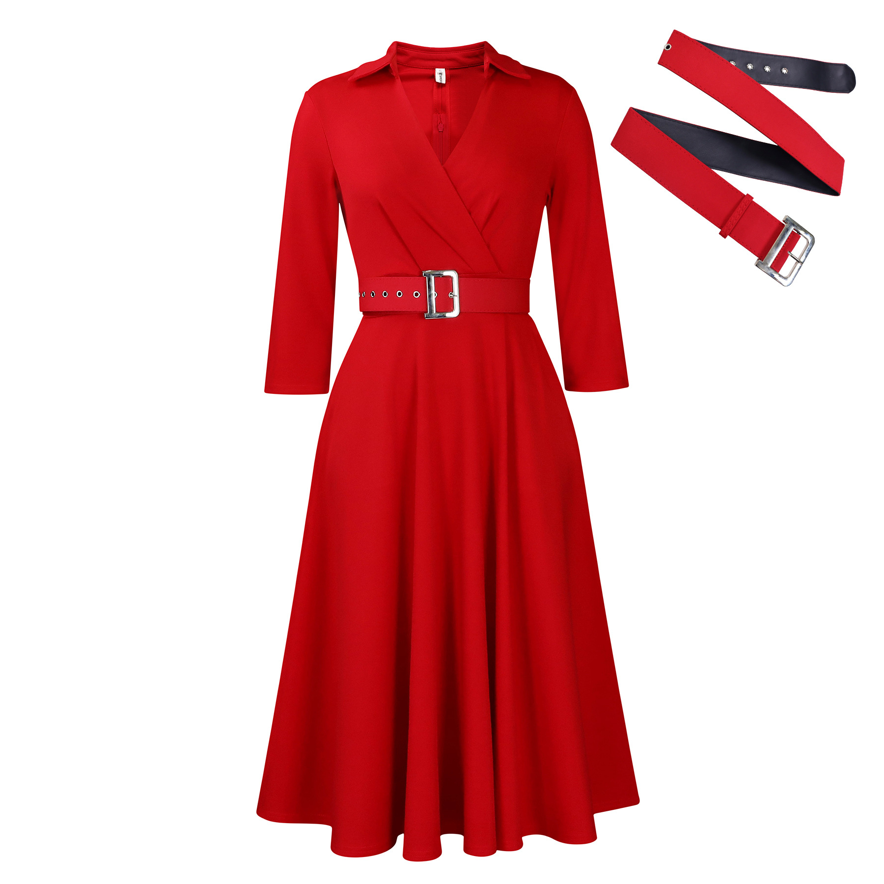 Women's Elegant Solid Color Dress