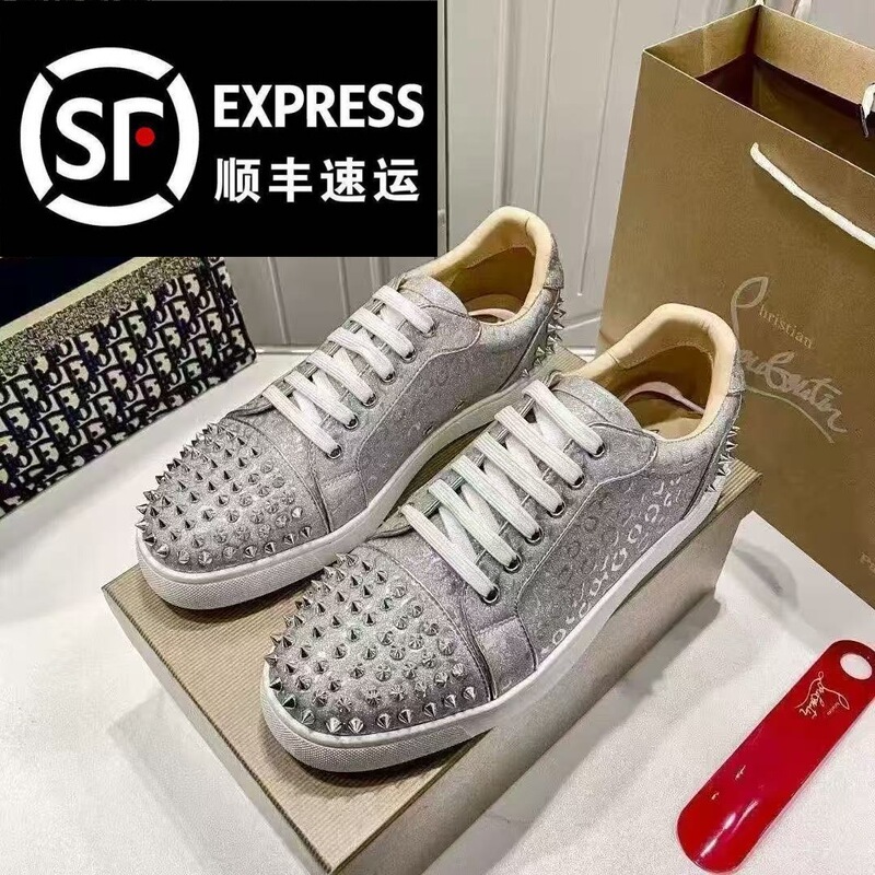 2026 New Model Cl Sneakers with Gold Rivets, Sequins, Lace-Up, Low-Top, Couple's Fashion Versatile Rhinestone Casual Shoes with Silver Trim 2026 New Model Cl Sneakers with Gold Rivets, Sequins, Lace-Up, Low-Top, Couple's Fashion Versatile Rhinestone Casual Shoes with Silver Trim