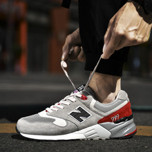 New Bailun Cool Run Genuine Leather Sports Shoes Men's and Women's N-shaped 999 Couple Casual Running Shoes Women's Shoes