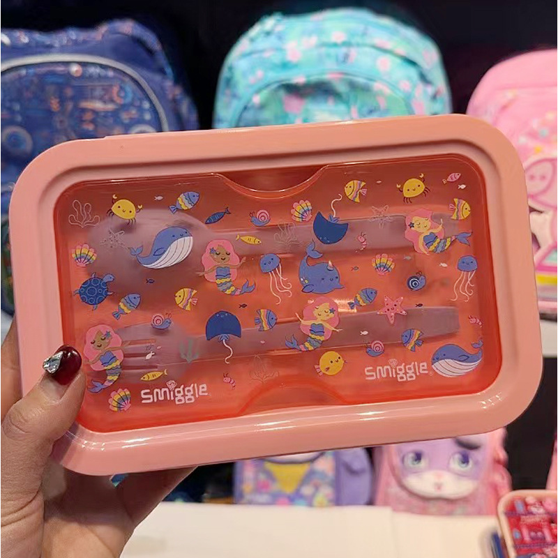 Fiambrera australiana smiggle para estudiantes de primaria y secundaria, lonchera de dibujos animados, lonchera de gran capacidad, caja de frutas para niños