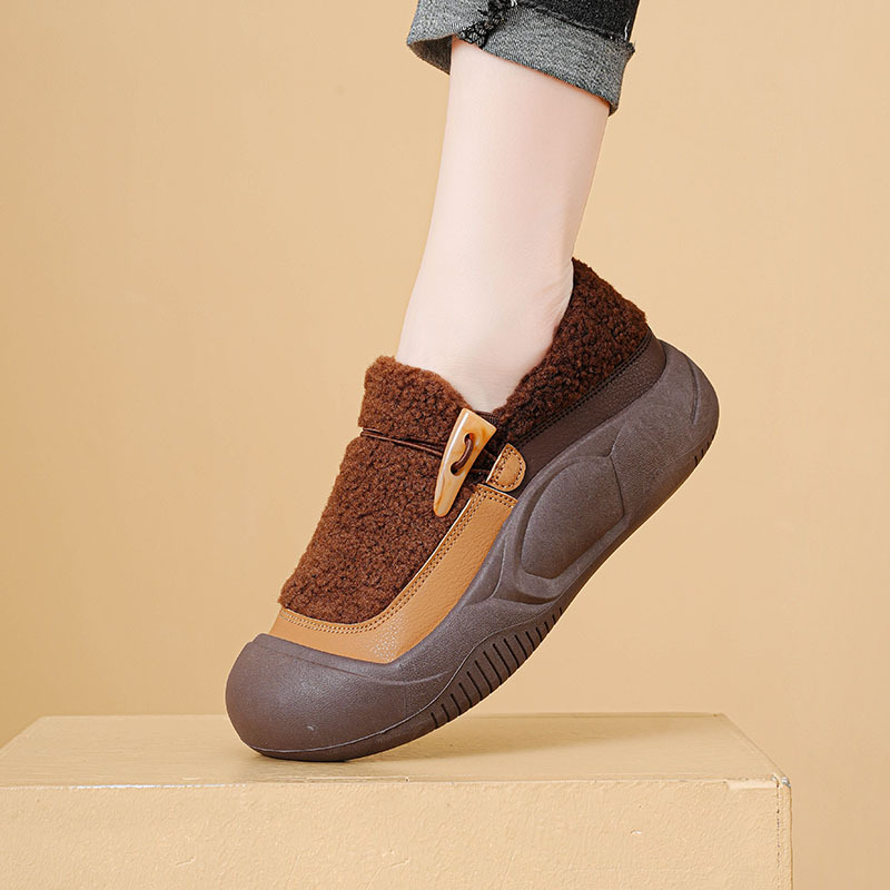 Warm high sneakers platform, Korean style