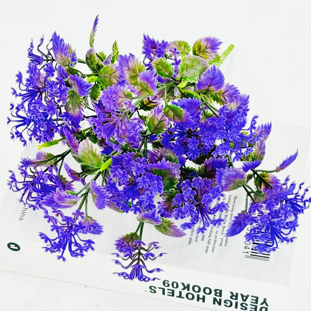 6 hortensia púrpura