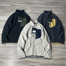 外贸男装尾货 轻量化摇粒绒 户外防风保暖抓绒衣时尚休闲立领夹克