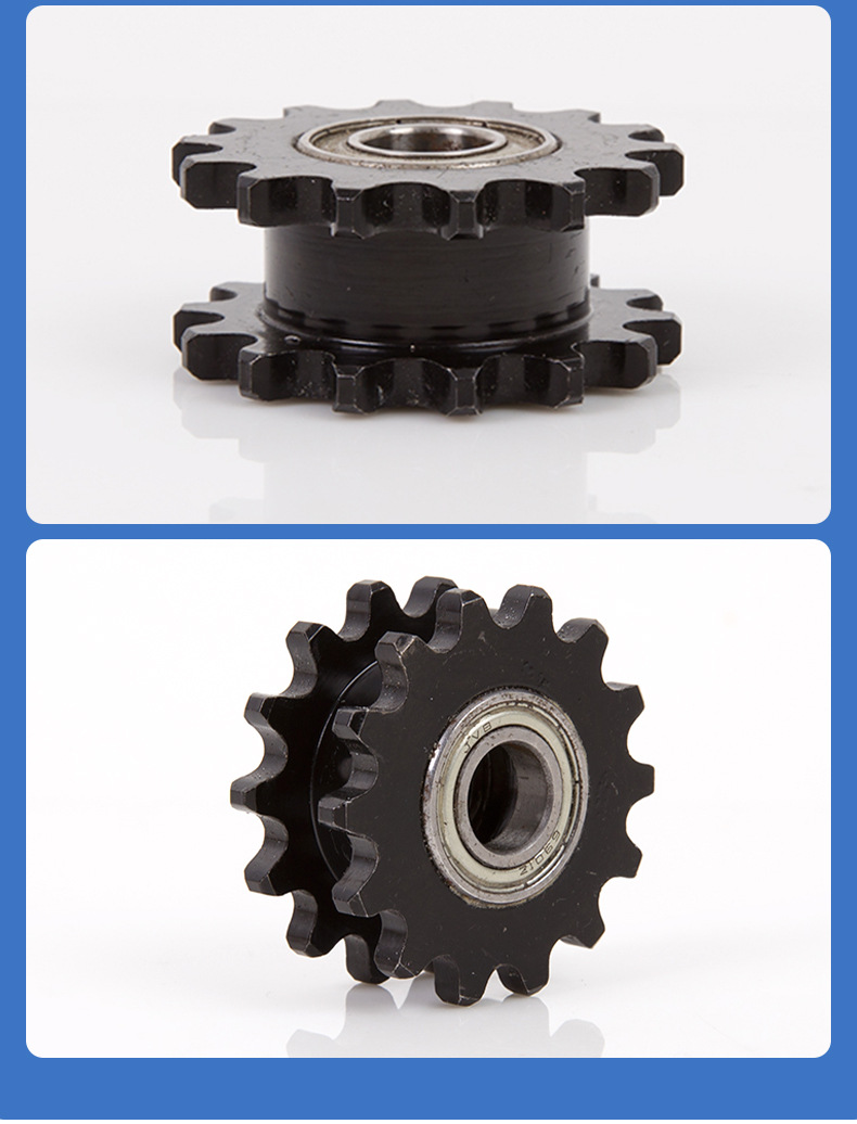 Industrial Transmission Gear Sprocket Custom-Made Non-Standard Scraper Machine Gear Sprocket Single and Double Row Double Pitch Sprocket Processing