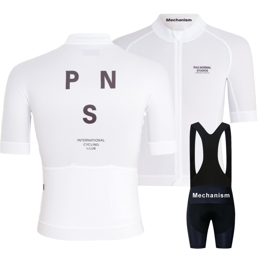 PNS Cycling Suit Summer Men's and Women's Strap Shorts Cycling Short Sleeve suit Road Bike Riding Suit Milk Silk