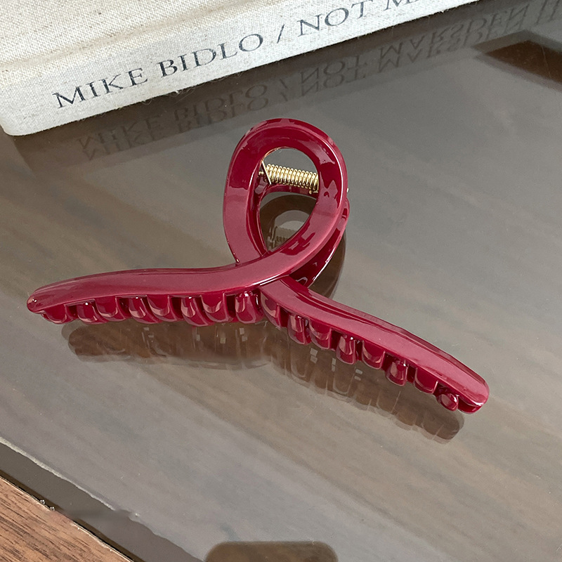 Bordeaux haarclip voor dames elegante haarklem_voghion.com