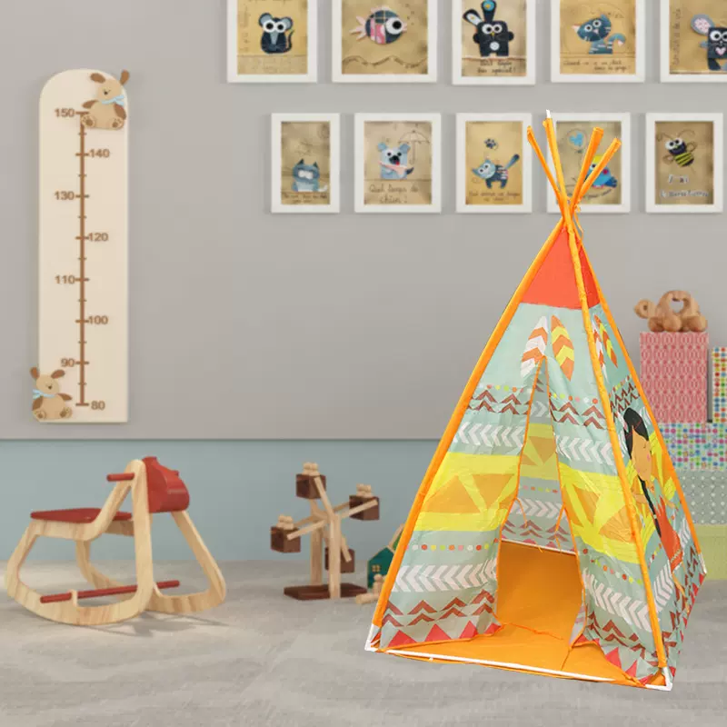 印第安儿童帐篷卡通婴儿游戏房海洋玩具屋爬爬屋室内亲子互动攀爬