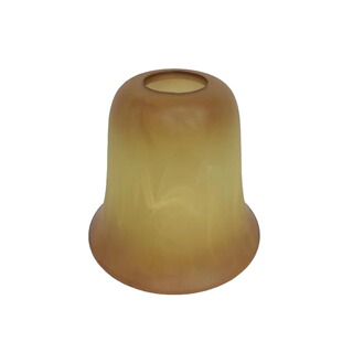 Glass Brown Cloud Lantern Shade Horn-Shaped Glass Stove Countertop Blowing Lampshade Hanging Clock Glass Lampshade Retro