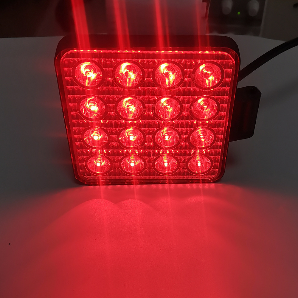 Luz DE TRABAJO cuadrada de color brillante luz de trabajo intermitente multicolor luz de trabajo intermitente de 3W luz intermitente de coche