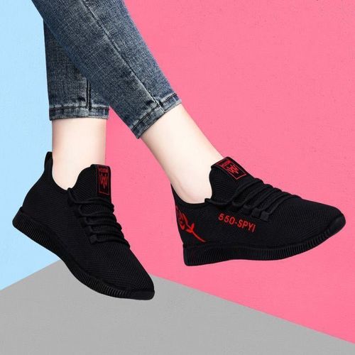 Women's Casual Sports Shoes Spring and Summer Soft Sole Student Running Shoes Low Top Mother's Shoes