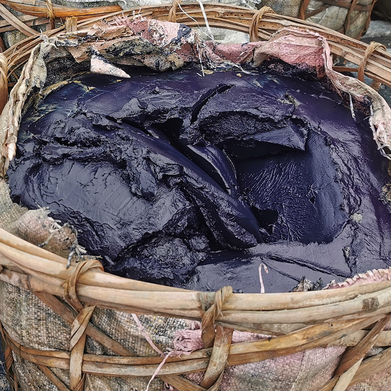 天然植物马蓼兰蓝板蓝根靛蓝泥蓝靛染料手工印染蓝染蜡染扎染材料