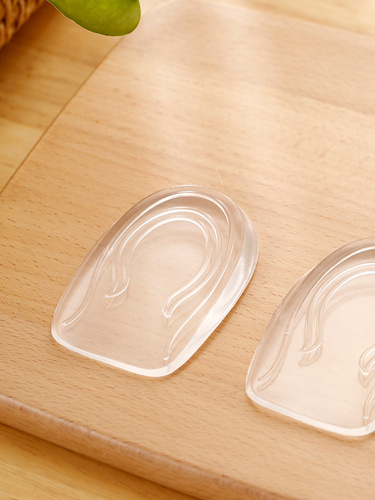 Silicone inner heightening insole for women, sports shock-absorbing, breathable, comfortable, deodorizing heightening pad for men, invisible heightening half pad