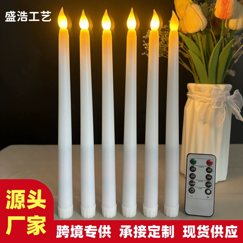 Трансграничный Хэллоуин пульт дистанционного управления электронной свечи чувство атмосферы