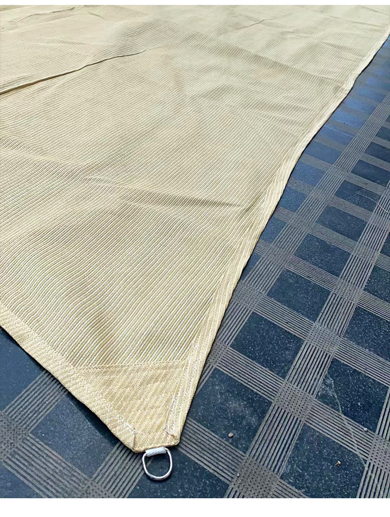 Custom-made outdoor wave-shaped retractable HDPE sunshade net for kindergartens, poolside, beach, and home courtyard