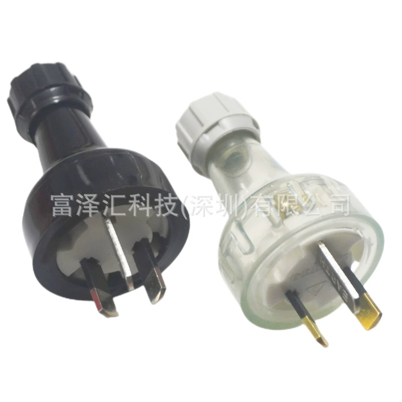 Черная/прозрачная австралийская мягкая резиновая штепсельная вилка штепсельной вилки 10А 250В австралийская с аттестацией САА