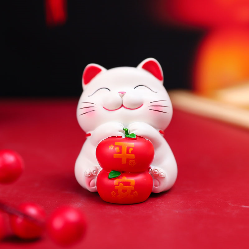 客厅玄关装饰品财源广进招財猫卡通桌面摆件节日礼物送朋友批发|undefined