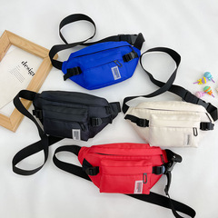 Stylish Kids' Chest Bag in Workwear Style: Korean Instagram-Inspired Harajuku-Style Unisex Crossbody Canvas Functional Waist Pack