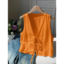 T 13903 Women's Linen Vest ����ٴ��Ů�羳����ͨ����