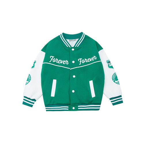 Children's clothing boys' autumn baseball jacket new style 2024 boys' middle and large children's jacket spring and autumn style children's autumn and winter trend 