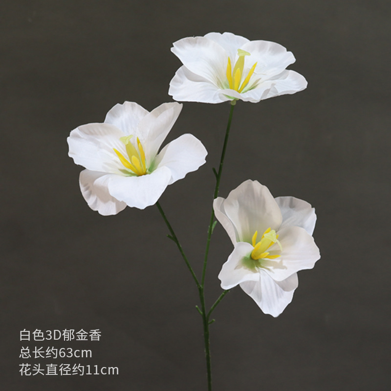 Material de flor de boda blanco brumoso artificial Misty Wedding Hall decoración camino plomo arreglo de flores techo flor artificial Flor de plástico