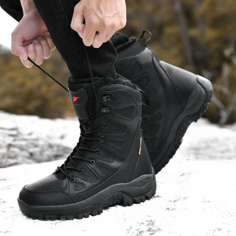 Primavera nueva moda para hombres y mujeres al aire libre botas de montaña botas de nieve de fondo grueso y zapatos casuales de alta altura zapatillas deportivas