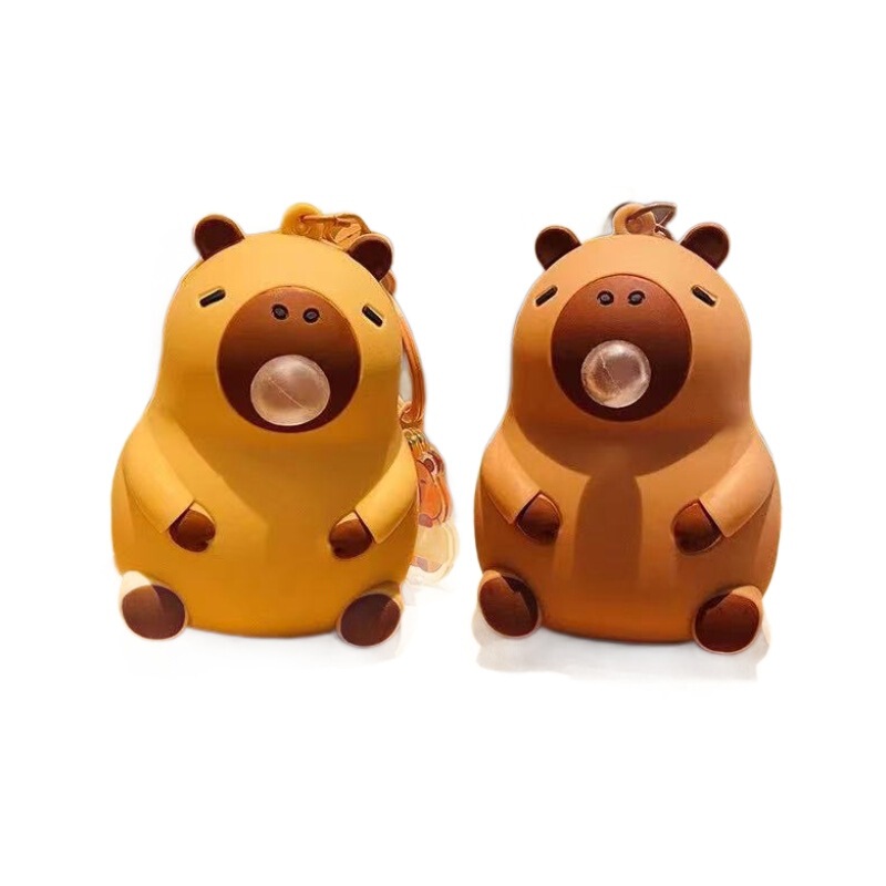カピバラバブルピンチ減圧おもちゃルビーバブルペンダントキーホルダー女性用減圧アーティファクト|undefined