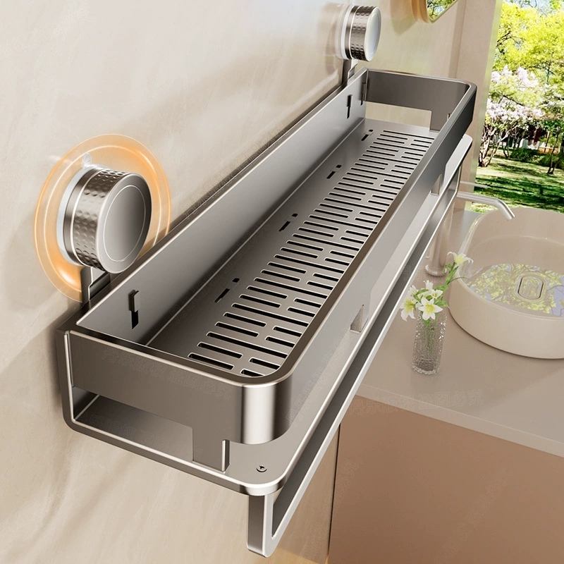 Suction cup bathroom storage rack without punching toilet sink wall-mounted bathroom wall toilet storage rack