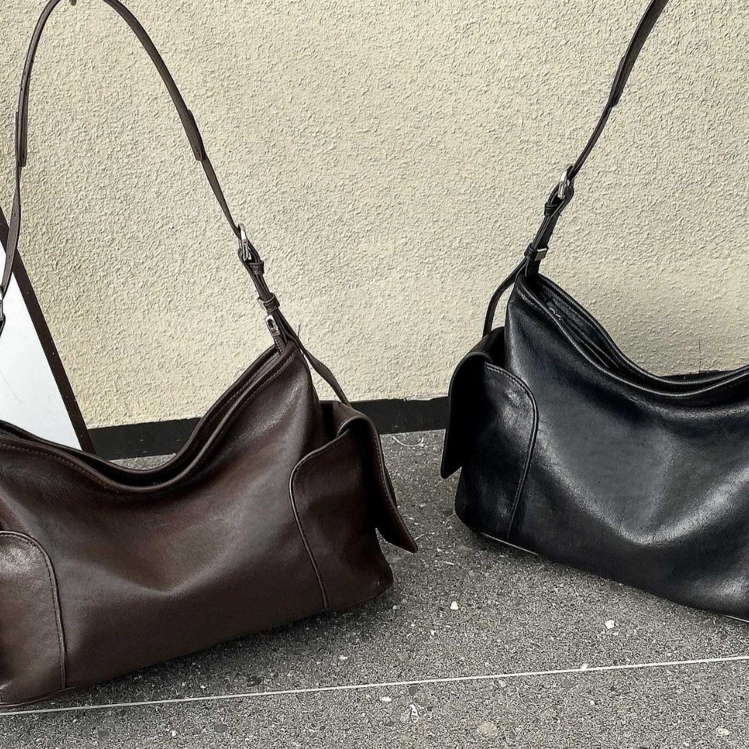 Self-Operated Cross-Border Aliexpress Amazon Wholesale Factory Package Single Shoulder Crossbody Bag Genuine Leather Large Capacity Commuter Bag for Women New