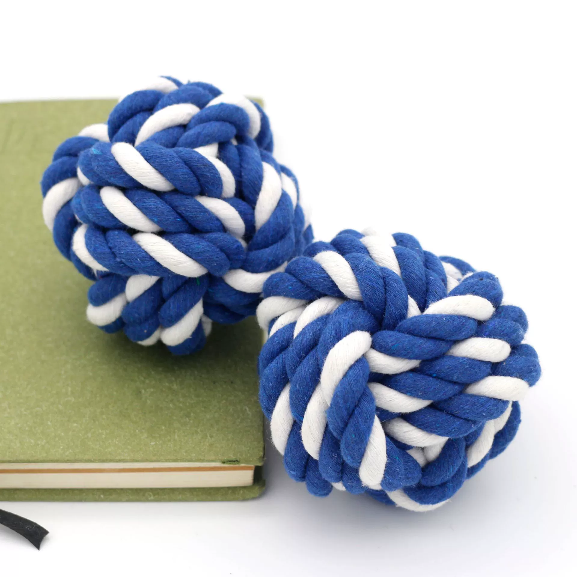 Домашнее животное Хлопок Веревка Мяч Игрушка Собака Укус Игрушка Мяч Хлопок Веревка Плетеный Мяч Экологичный Молярный Чистка Зуба Веревка Мяч