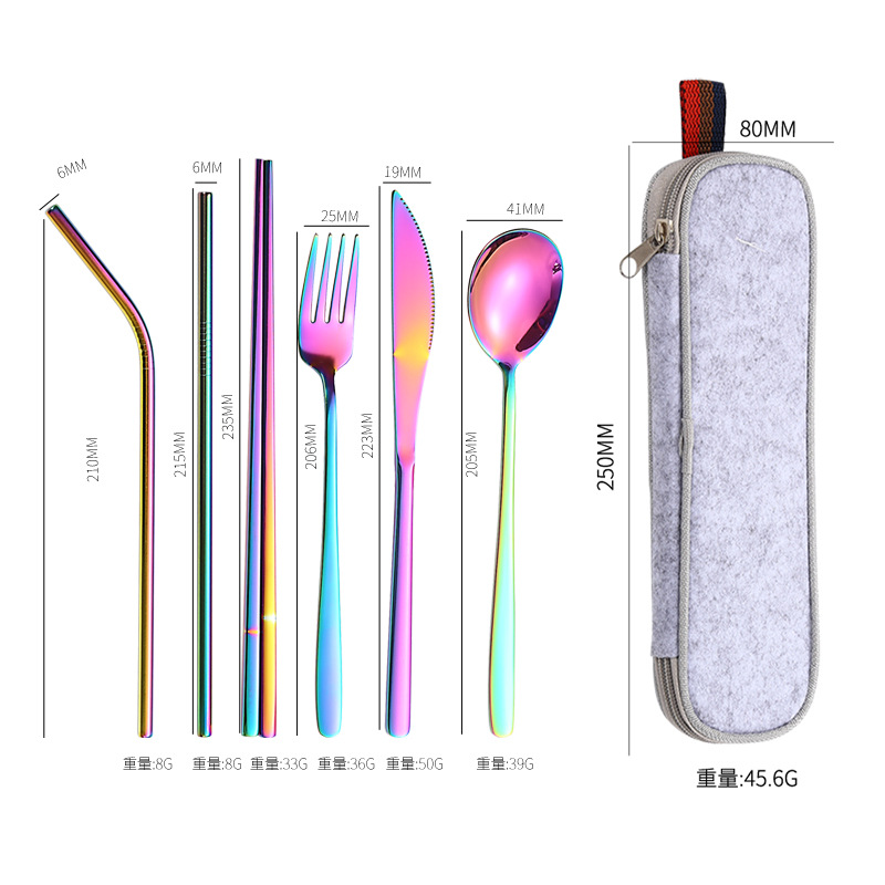 컬러 세트 + 화이트 지퍼 백
