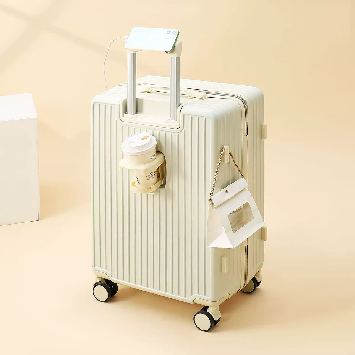 Capacious suitcase, durable box, 24 inch, 20 inch