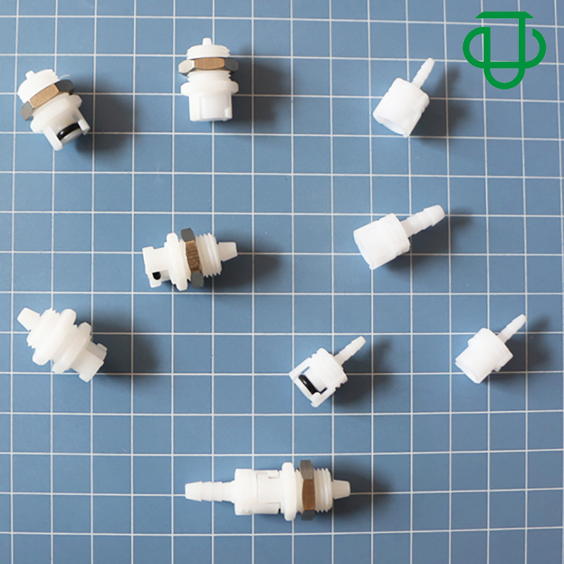 集优代用国产SMC-PMC-PLC-APC系外牙穿板直通插拔POM塑料快速接头