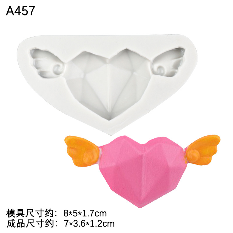 Día de San Valentín amor carta amor te amo carta silicona molde fondant chocolate pastel decoración molde