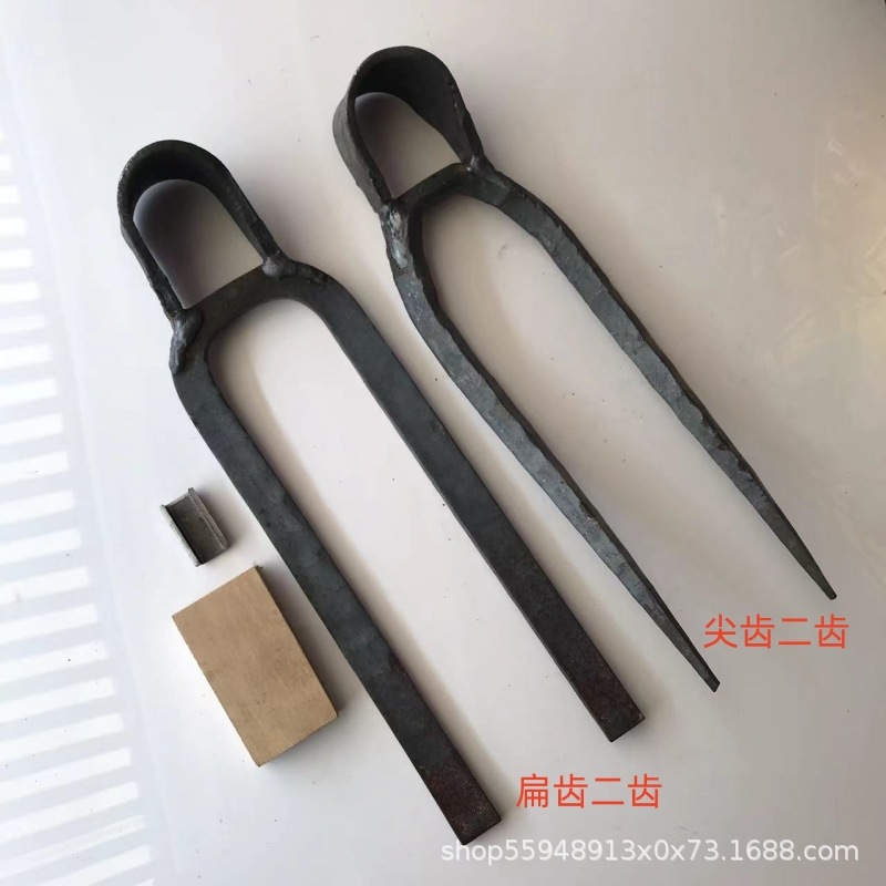 二齿锄头包邮三齿耙扁齿二齿农具锄头二齿耙宽板锄水泥耙农工具