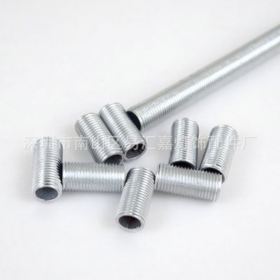 全螺纹牙管牙条M10灯具配件 镀锌外牙空心螺丝细牙全牙螺杆定制
