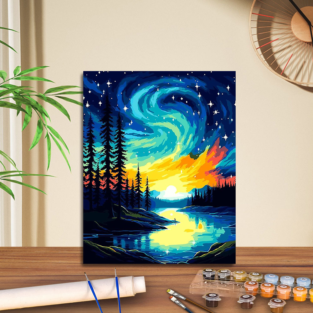 Transfronterizo jitdiy agente de pintura al óleo digital fabricantes al por mayor puestos de pintura al óleo artesanal pintura decorativa Amazon relleno de color