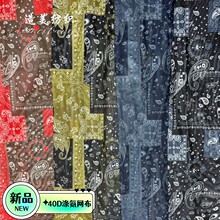 40D涤氨网布数码印 春夏透气女装连衣裙服装面料厂家现货布匹整批