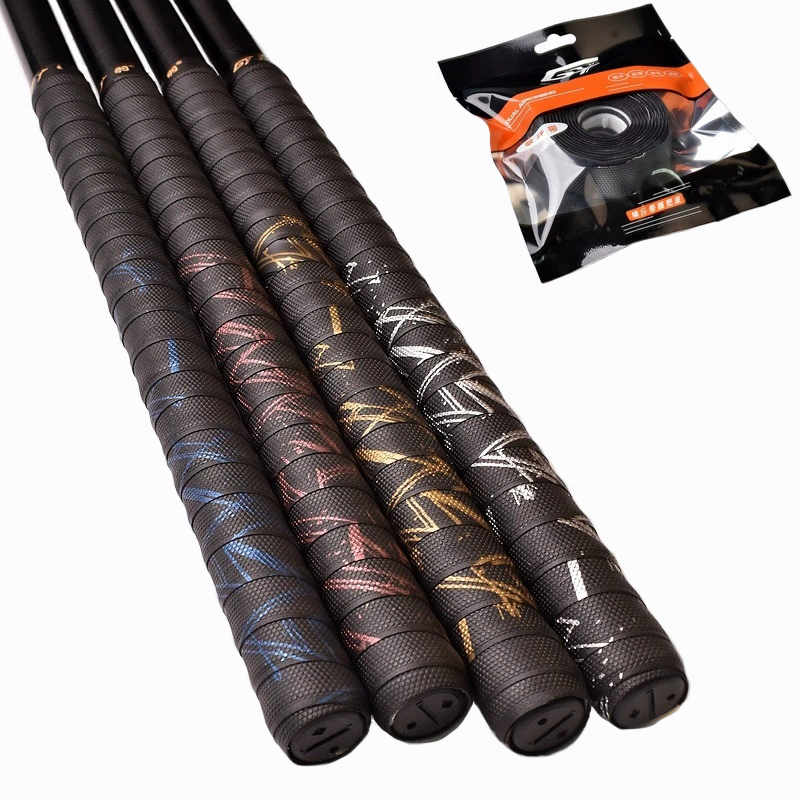 Трансграничная специально разработанная для нескользящего ручного клея, прочного ручка, противоскользящей ленты, оберточной ленты для ручки удочки из полиуретана, оптовая продажа ленты для ручки удочки.