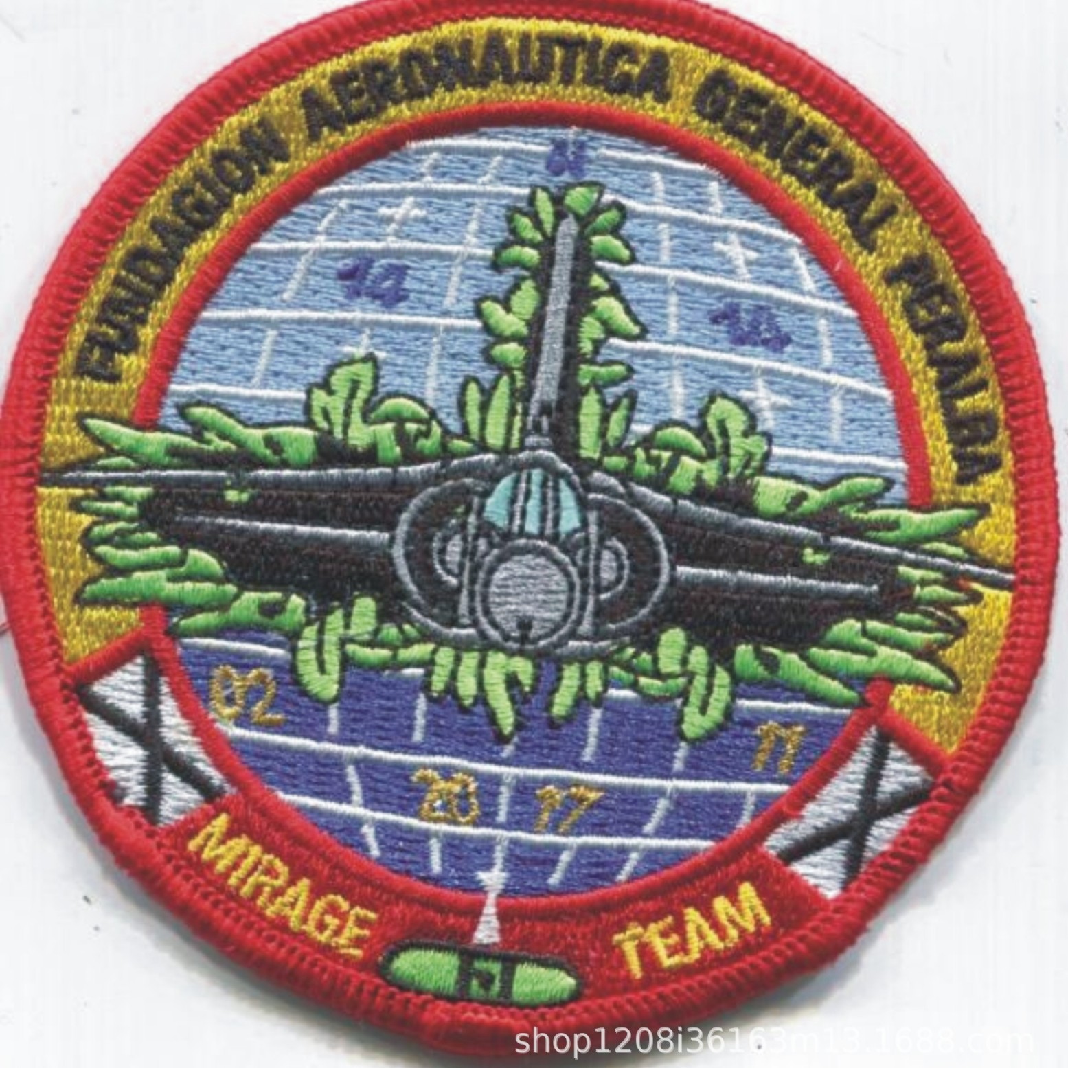 魔术贴绣花章 3.5英寸100%绣 绣花章仔  厂价销售 快速出货