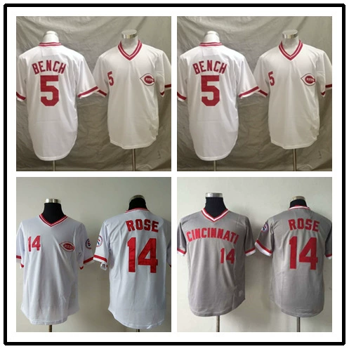Оптовая продажа бейсбольная одежда трикотажные футболки Red Team Cincinnati Reds мужская вышивка фанатская версия элитного бейсбольного трикотажа