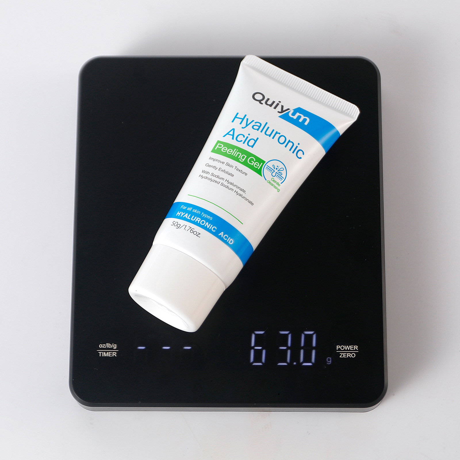 Cross-border new product quiyum Hyaluronic acid Exfoliating Scrub 50g for cleansing facial skin is in stock and available for delivery from the manufacturer details Picture