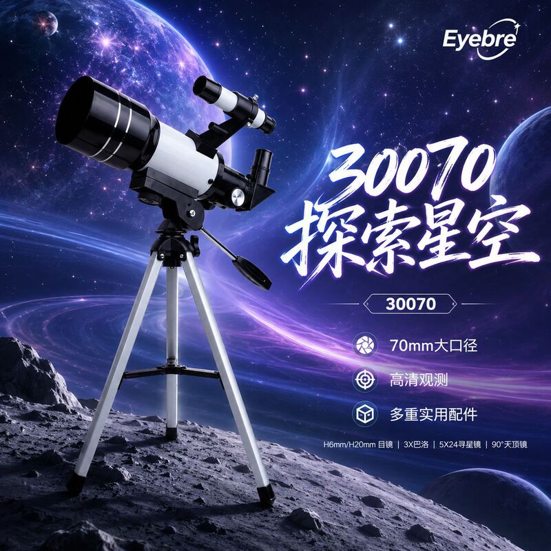 30070 Astronomical Telescope High-Definition High-Power Professional Moon Viewing Deep Space Student Kidsren's Gift Entry-Level Stargazing