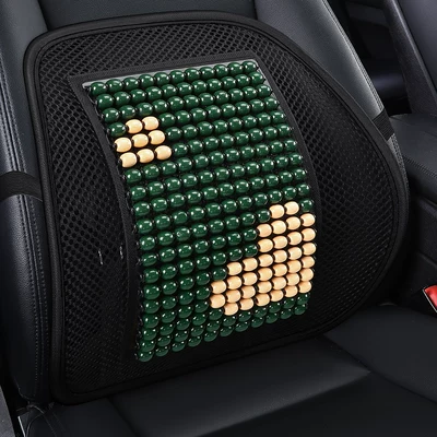 Square Cushion, Breathable Butt Cushion, Truck: Seat cushion, seat cover - cute-bear-green-1-waist-support