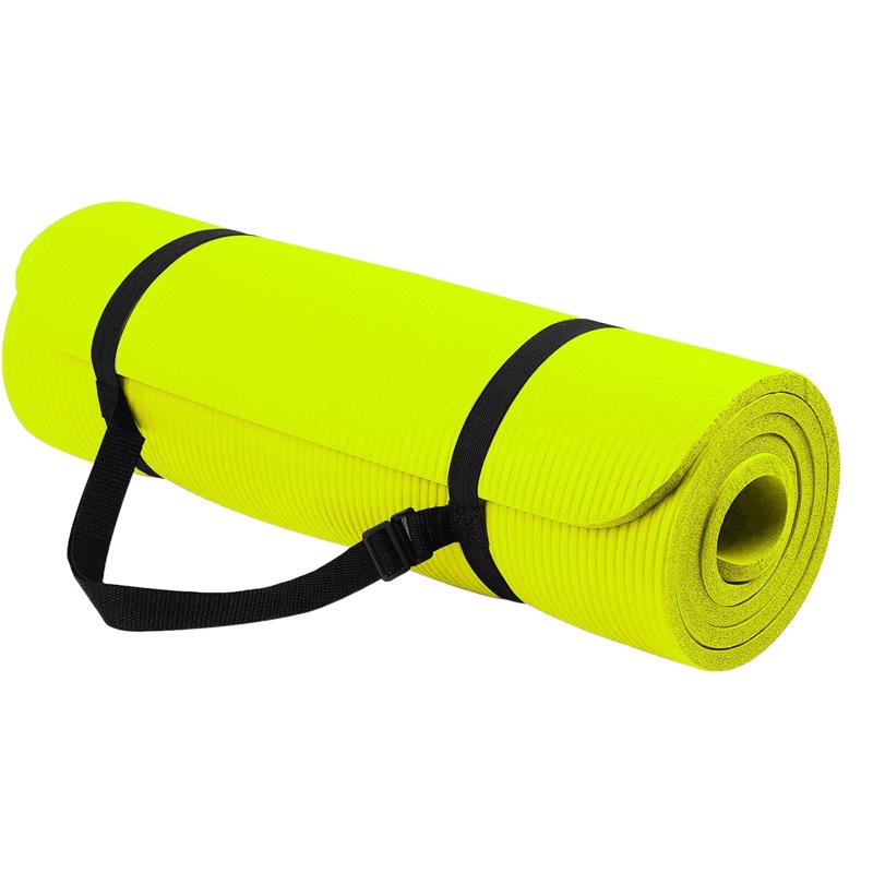 Men's and Women's Fitness Yoga Mats, Gym Training Non-Slip Sponge Mats, Portable Thickened Home Rest Mats, Shock-Absorbing