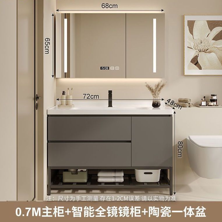 Baños de cerámica personalizados modernos lavabo gabinete lavabo gabinete de baño combinación de nuevo tipo baño