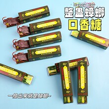 跨境整人口香糖愚人节必备搞笑吓一跳恶作剧仿真蟑螂恶搞口香糖
